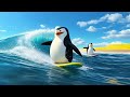 Penguin Wave Riders 🐧🌊 | Fun Kids Song &amp; Nursery Rhyme