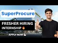 Software development engineer Intern Hiring (SDE) | Internship | Freshers apply
