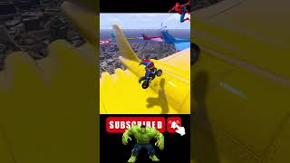 Cartoon Race Spider-man GTA 5 #shorts #shortslive