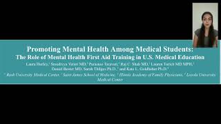 STFM 2021: Promoting Mental Health Among Medical Students