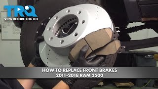 Match Highlights How to Replace Front Brakes 2011-2018 Ram 2500