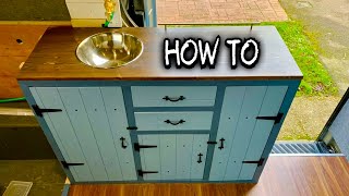 HOW TO BUILD Kitchen in a Campervan / RV