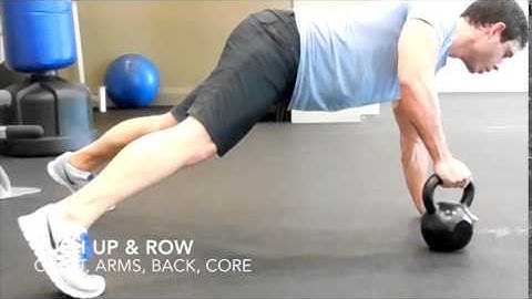 Kettlebell Push Up & Row Instructional Exercise Video