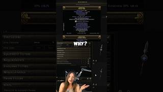 Trade Filters are confusing 🫠 #PoE2 #pathofexile #pathofexile2 #gamergirl #DiabloIV #Diablo4 #arpg