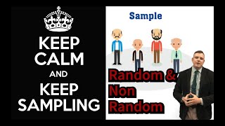 Research Methods -Sampling- Random and Non Random in 4 minutes !