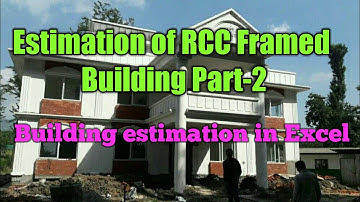 Municipal building estimate of RCC Framed Structure-Part 2