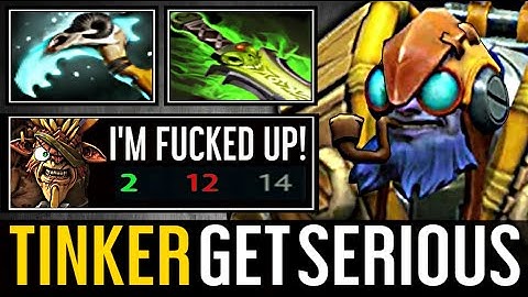 How to Tenderized Bristleback! Tinker Destroyed CHEMERA ANTS. Dota 2 7.28c Tinker Gameplay.