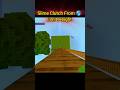 1 Heart Minecraft Clutch 😱 Last Second Water Bucket Save! #minecraft #shorts