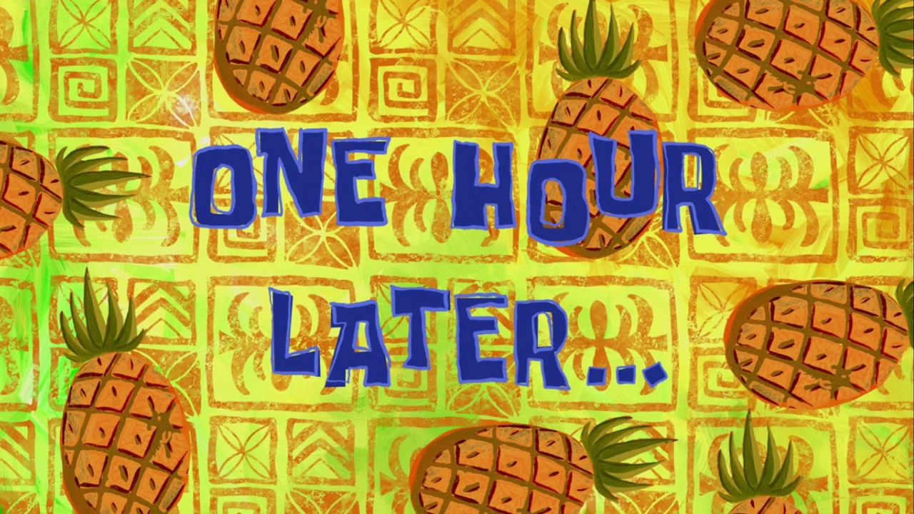 One Hour Later  SpongeBob Time Card  122