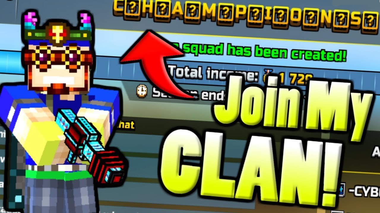 JOIN MY PIXEL GUN CLAN FOR CLAN WEAPONS! (Pixel Gun 3D) YouTube