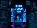 DAY 182 3 FREE AI Agents That Work For You 🤯 (No Coding)