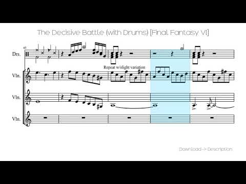 🎶 The Decisive Battle (with Drums) [Final Fantasy VI] 🎸🎸