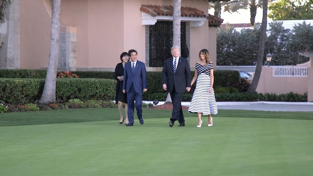 white house has fallen President Trump Welcomes Japanese Prime Minister Shinzo Abe