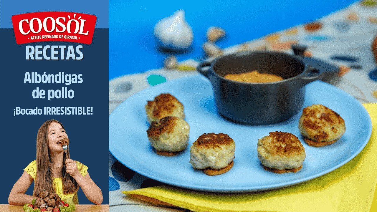 Albóndigas de pollo ¡un bocado IRRESISTIBLE!