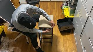 Szlhanjz Storage End Table, Charging Nightstand With 2 Drawers Review