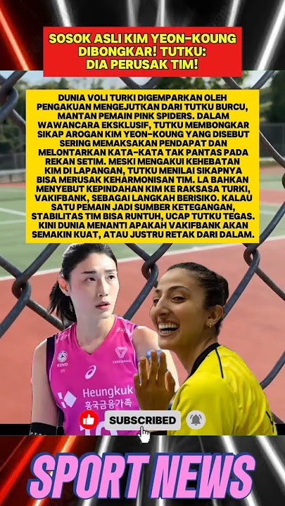 Download lagu Tak Disangka! Tutku Burcu Bongkar Sisi Gelap Kim Yeon Koung #proliga #shorts #vleague