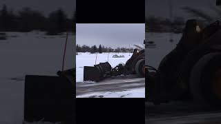 Volvo Loader Plowing Snow #snowplow