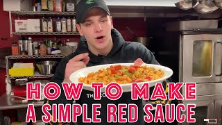 How to Make a Simple Red Sauce | The College Cooking Show
