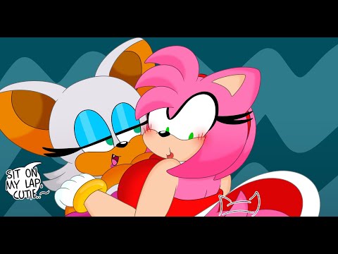 AMY ROSE FARTS WHILE SITTING ON ROUGE THE BAT'S LAP