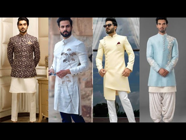 Buy Dishita Men's Brown kurta Churidar Pajama Stylish Set at Amazon.in