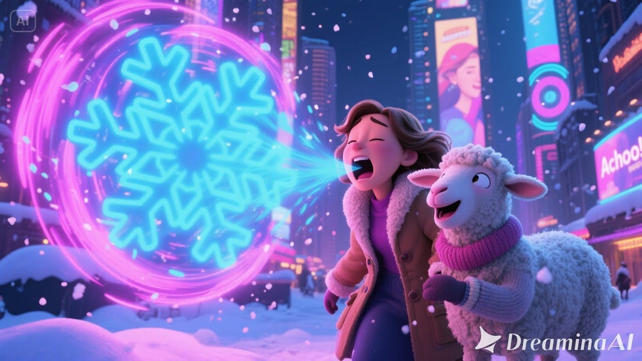 Mary’s Lamb with Snowflake Fur | Winter Nursery Rhyme for Kids | Fun Song for Toddlers