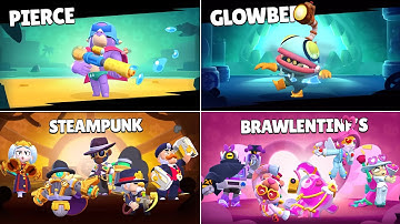 2 New Brawlers! Piece, Glowbert & All New Skins Animations