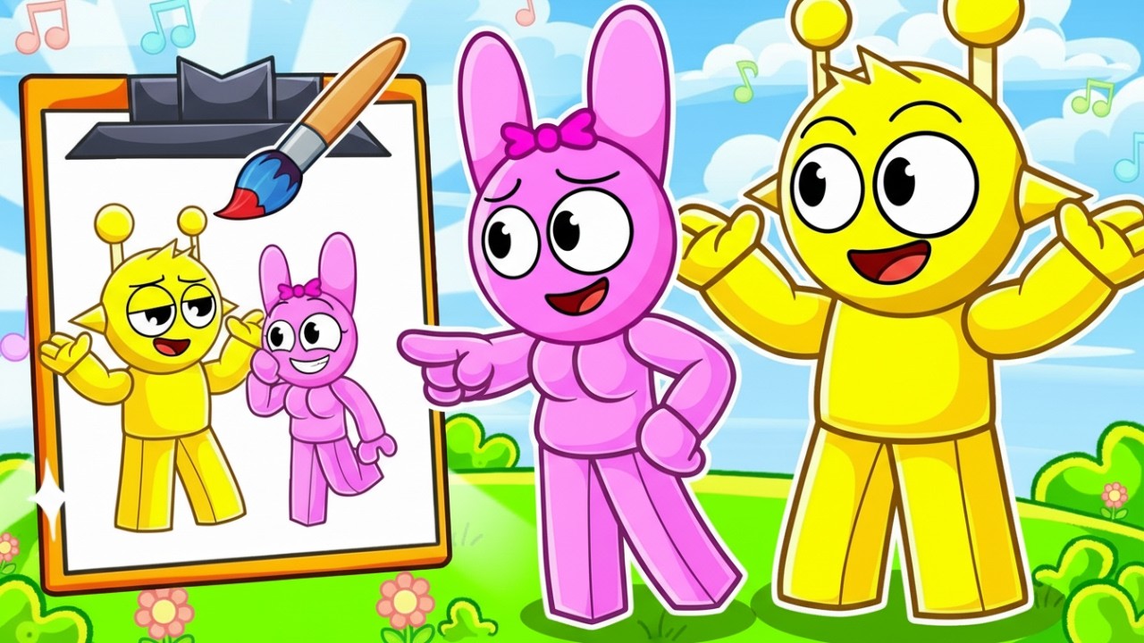 SPRUNKI BECOME What THEY DRAW In Roblox!