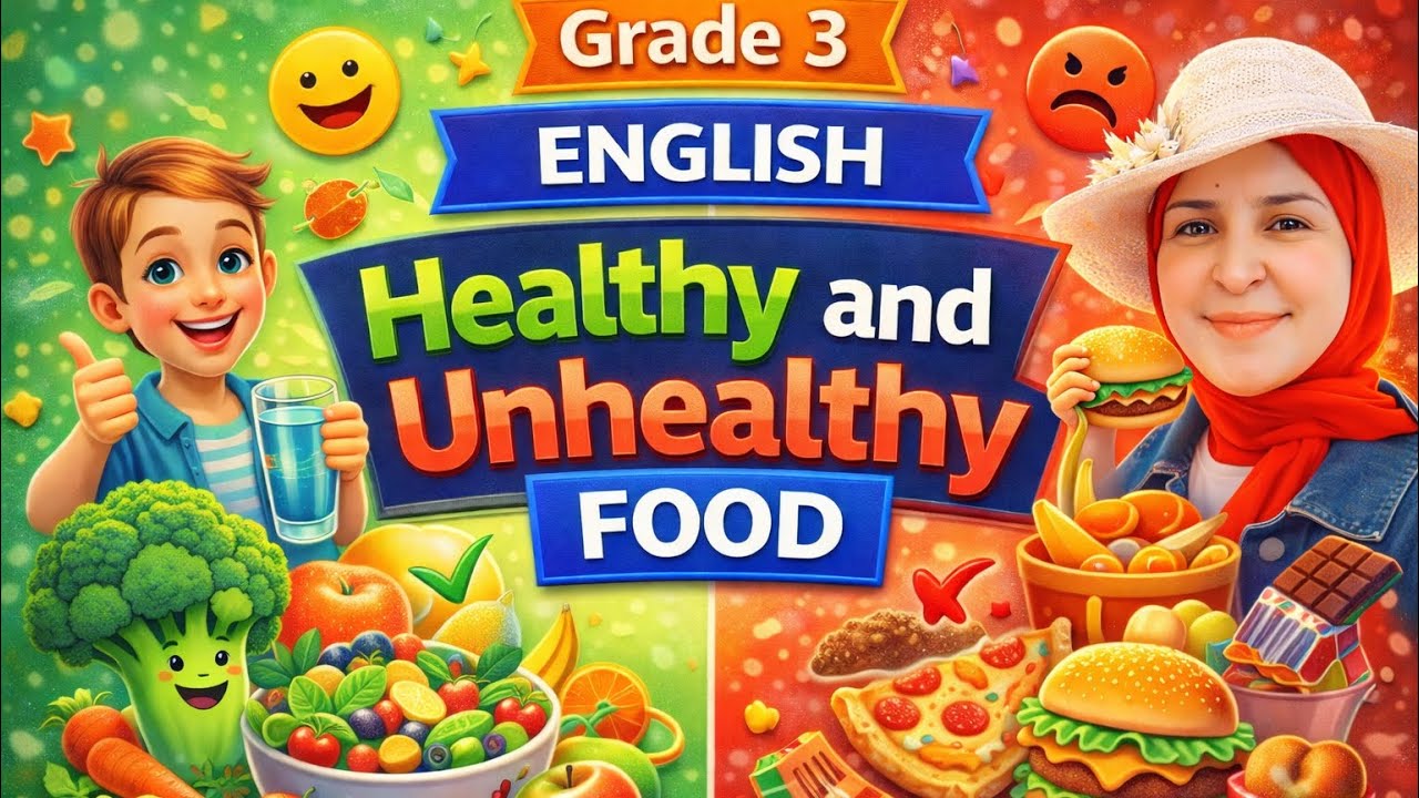 Healthy and Unhealthy Food | Grade 3 English | Learn Good Eating Habits 🥗🍔