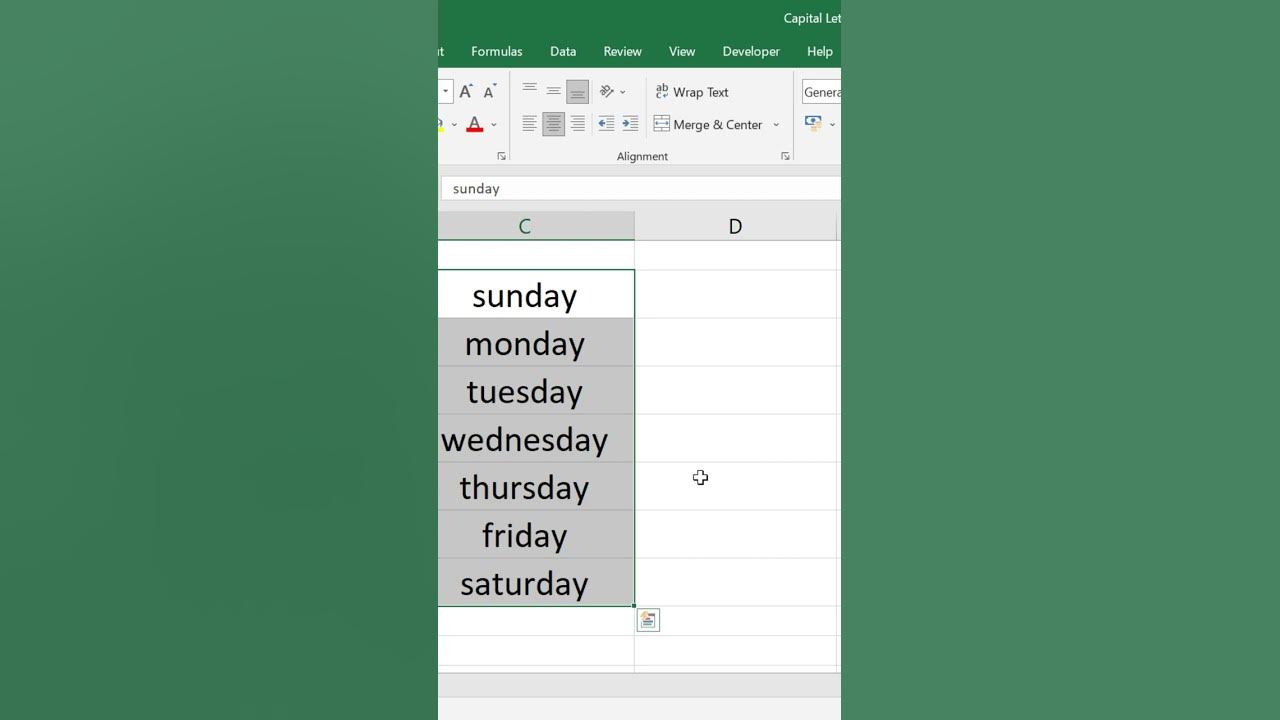 Convert lower text to upper text in excel youtube