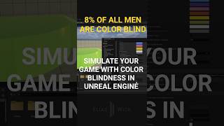 Color Blindness Filters in Unreal Engine #UnrealEngine #GameDev #IndieDev #UE #FYP
