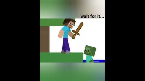 minecraft animation: Steve not afraid of zombie #Minecraft #MinecraftAnimation #Shorts