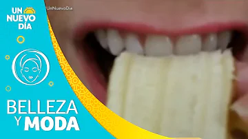 ¿Qué lado de la cáscara de plátano blanquea los dientes?