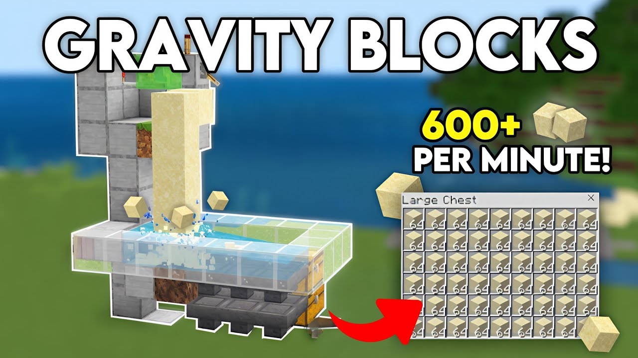 NEW BEST SAND FARM in 1.21 Minecraft Bedrock !