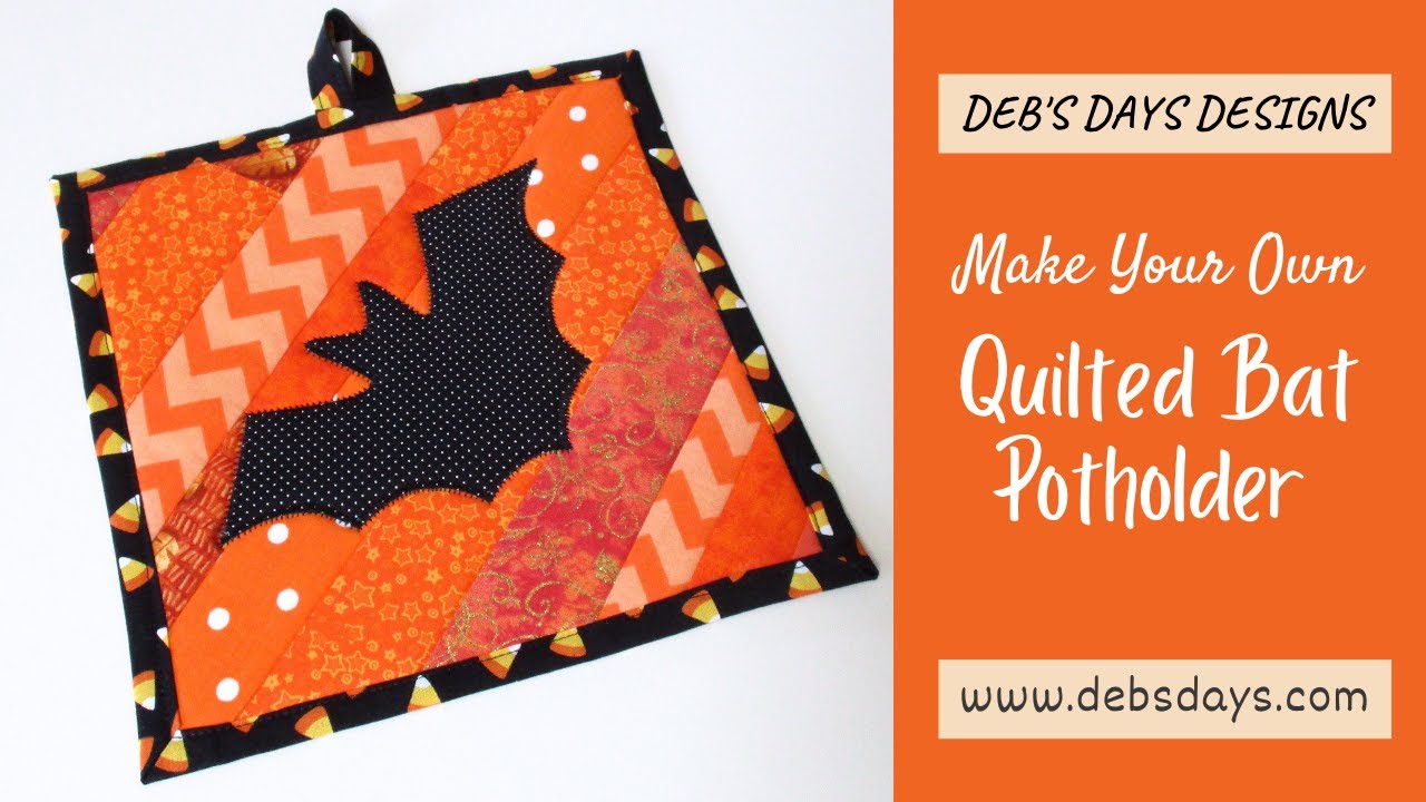 how-to-sew-a-quilted-bat-potholder-halloween-kitchen-tutorial-youtube