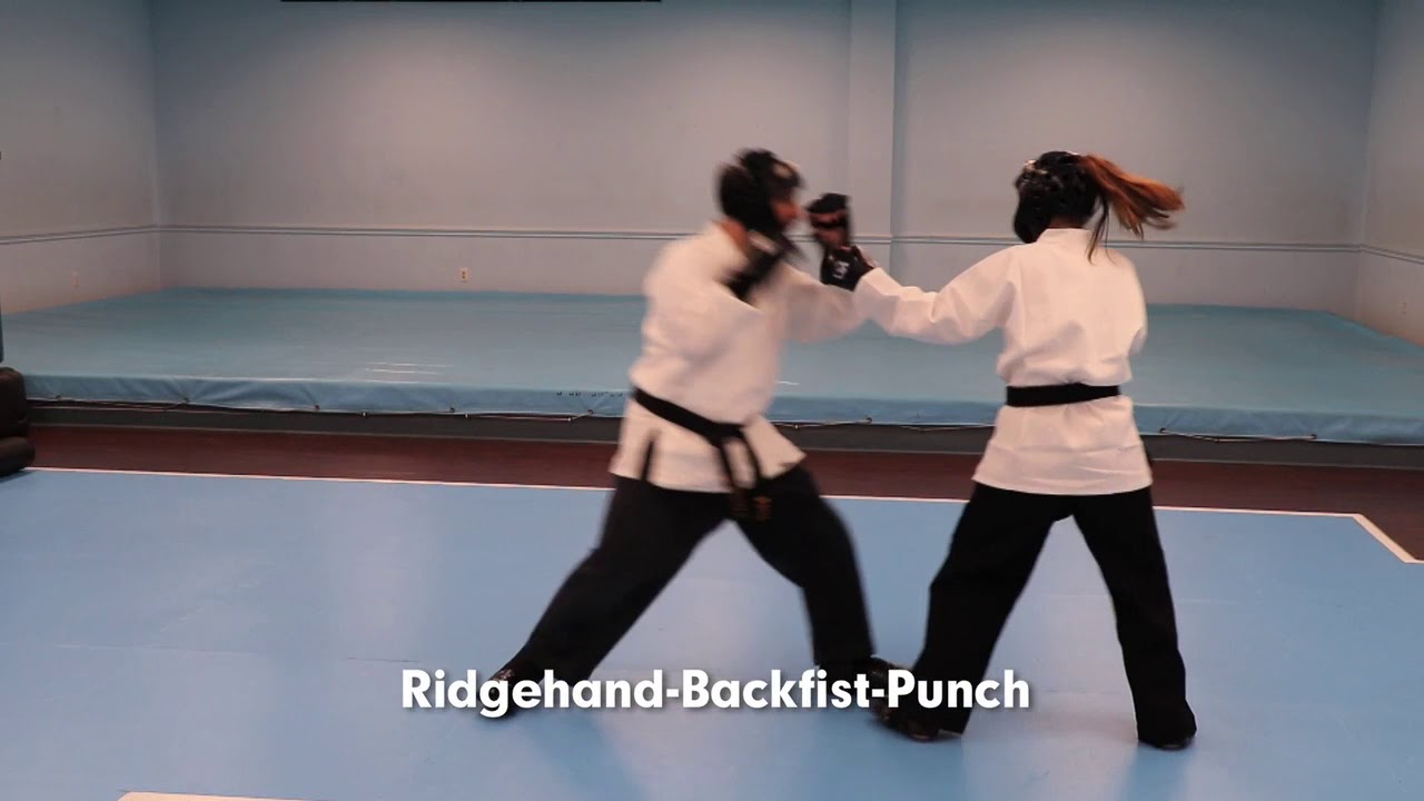 Sparring Combination - Ridgehand/Backfist/Punch - YouTube