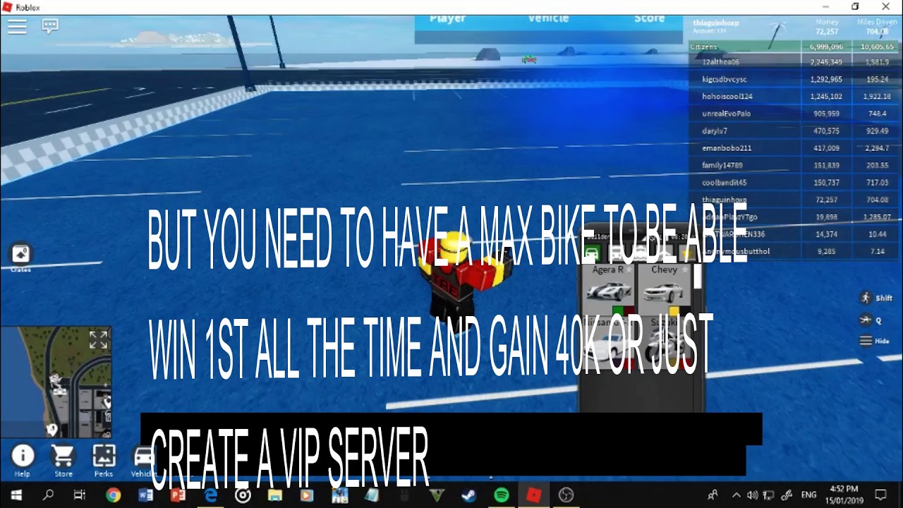 Code To Get 1m In Veicle Simulator