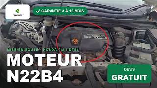 Moteur Honda N22B4 2.2 I-Dtec 110 Kw 150 Ch Cr-V Iv Rm, Année 2014.