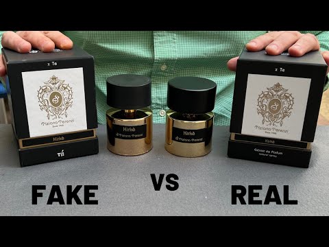 Fake vs Real Tiziana Terenzi Gold Kirke Unisex Perfume - YouTube