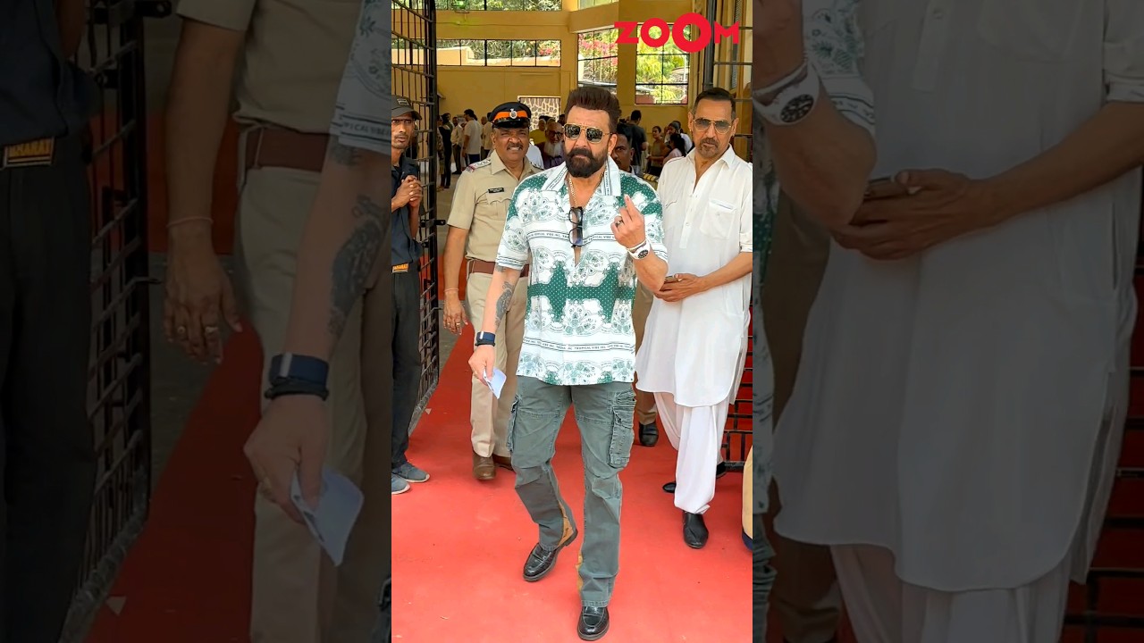 Sanjay Dutt SHOWS his inked finger after casting vote for Lok Sabha elections 2024 
