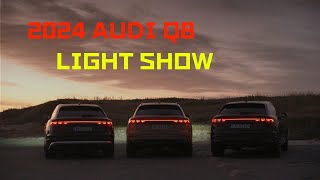 Amazing！2024 New AUD Q8 Light show Audi Q8 New Headlights Demo Test
