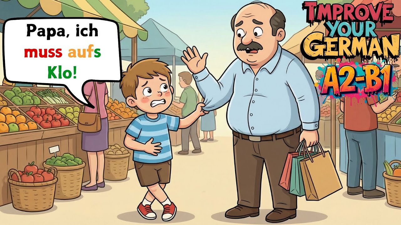 Easy German Dialogues 🇩🇪😊 | Father & Son Family Situations 🏠