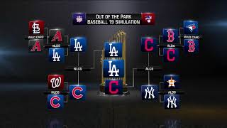 Ootp was proud to provide another set of playoff predictions the mlb
network using 1000 simulations in out park baseball 19 engine. take a
look...