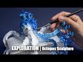 Exploration - OCTOPUS - Epoxy Clay Sculpture Time Lapse