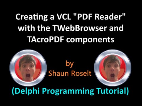 Creating a VCL "PDF Reader" (Delphi Programming Tutorial)