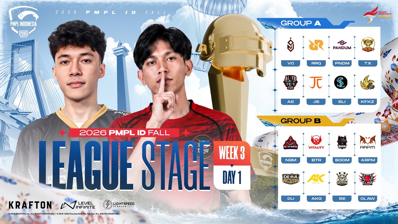[ID] 2026 PMPL ID Fall League stage | Week 3 Day 1