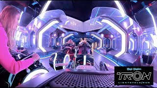 TRON Lightcycle Run 360° POV Completo - Magic Kingdom Disney World