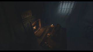 Haunted Halloween Mansion Fireplace with Thunder, Rain and Howling Wind No Ads.