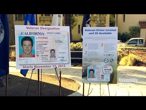 Veteran Driver’s License and ID Cards for California Military Service Members