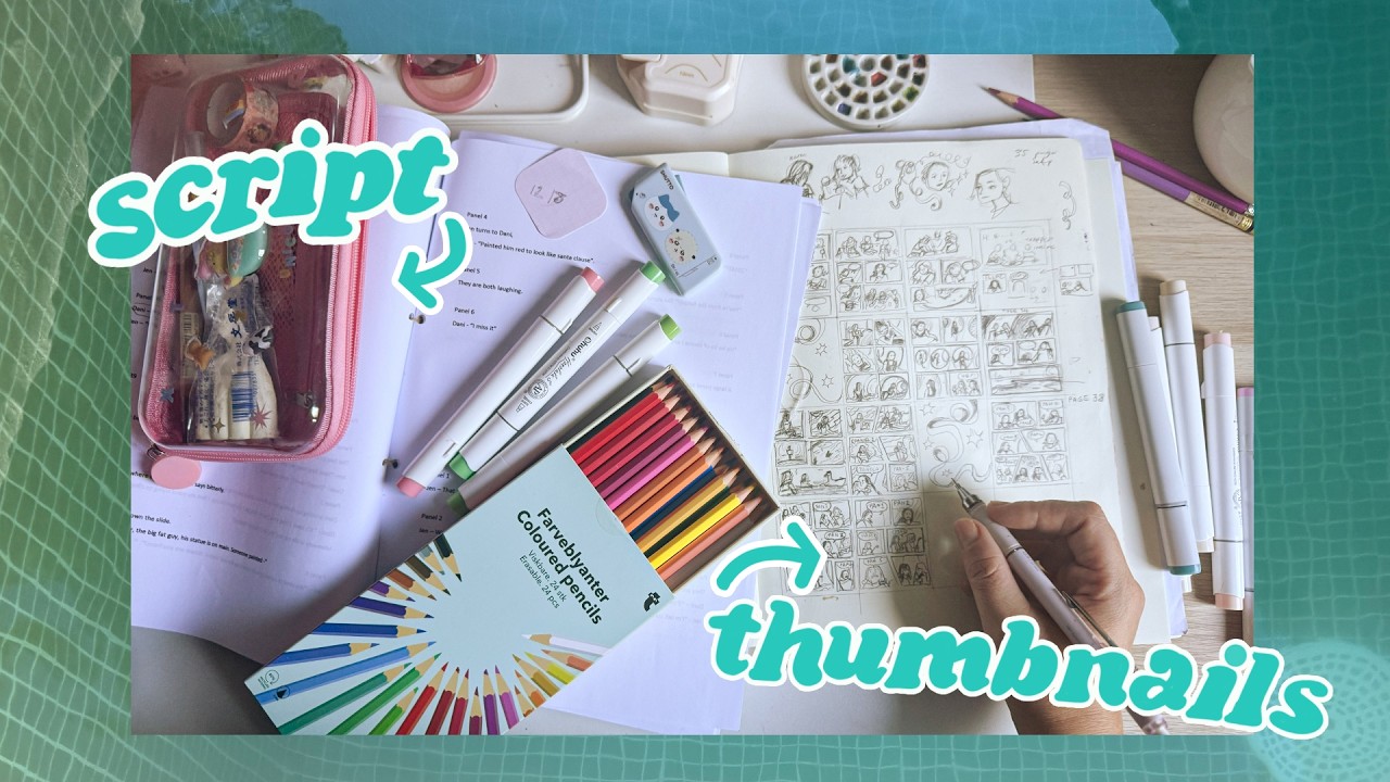 Thumbnail for HORROR COMIC MAKING! ⭐ Let's work on it! Chatty, inspiration vid!