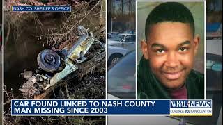 Car belonging to man last seen in 2003 found in Nash County creek